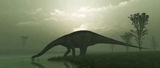 Rendering of an Apatosaurus