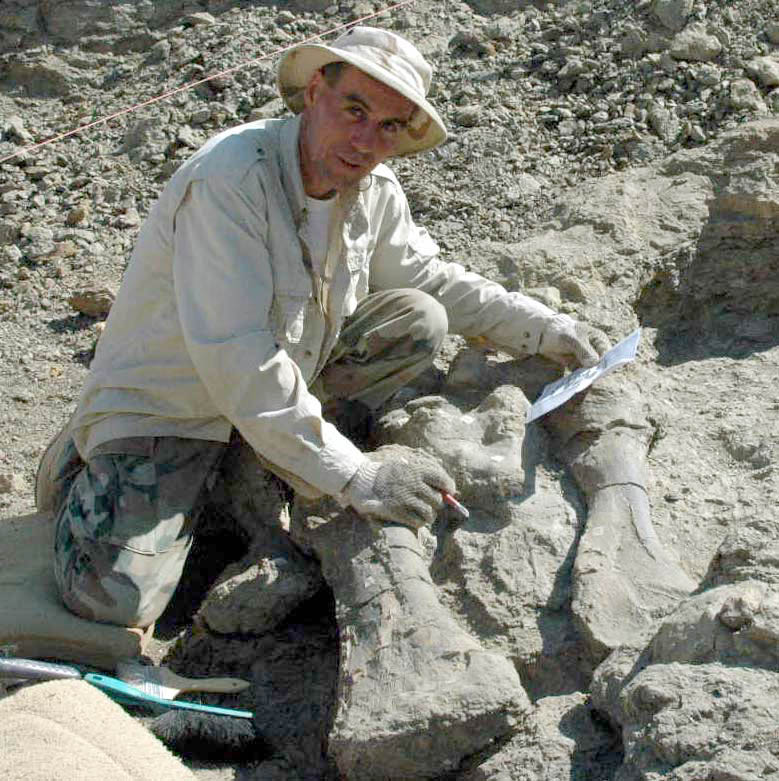 Don with Junior Apatosaurus